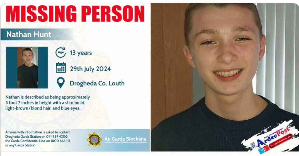 Urgent Appeal for Information: Missing 13-Year-Old Nathan Hunt