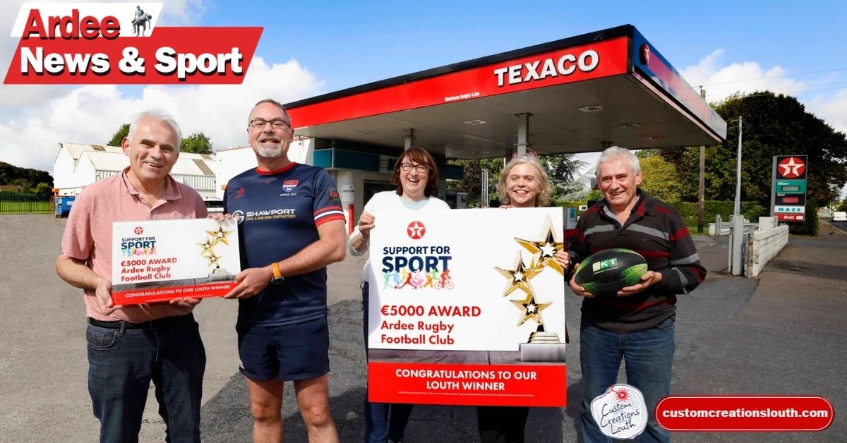 Ardee Rugby Club wins €5,000 Texaco Sport Award boost