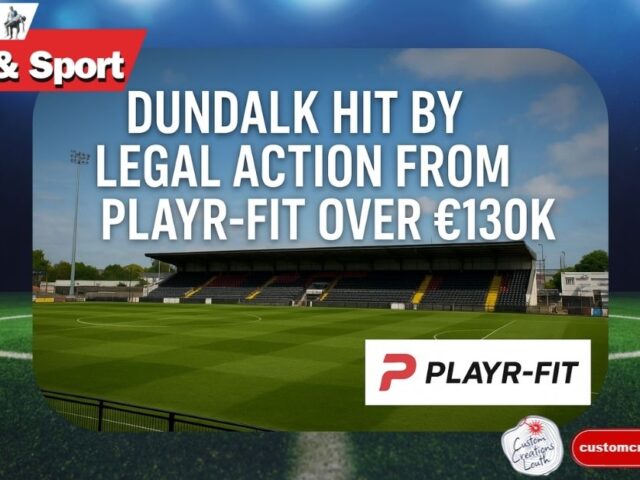 Dundalk hit by legal action from Playr-Fit over €130k debt