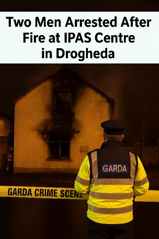 Two Men Arrested After Fire at IPAS Centre in Drogheda