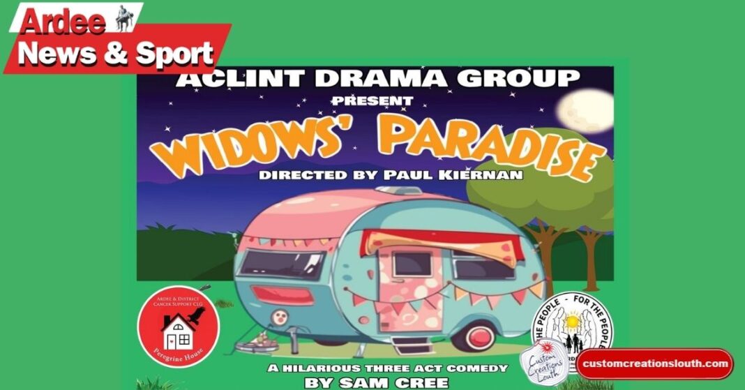 Ardee audience enjoy Aclint Drama Group’s Widows Paradise at Bohemian Centre with proceeds going to Ardee Cancer Support and Hospice Homecare.