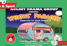 Ardee Audience Delighted by Aclint Drama Group Comedy Ardee audience enjoy Aclint Drama Group’s Widows Paradise at Bohemian Centre with proceeds going to Ardee Cancer Support and Hospice Homecare.