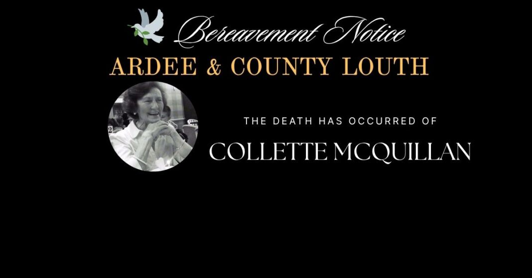 Collette McQuillan Ardee Collette McQuillan Church Hill, Ardee Wednesday 25th March 2026