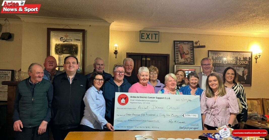 Aclint Drama Group Raises Over €3,500 for Ardee Cancer Support