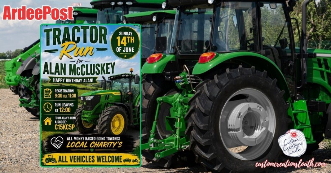 Alan McCluskey Charity Tractor Run 2026: Dates, Times and Location Details