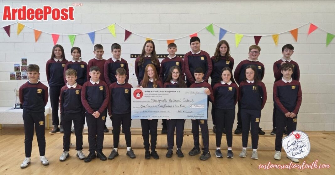 Ballapousta National School Cake Sale Raises €1,306 for Ardee Cancer Support Ballapousta National School Cake Sale Raises €1,306 for Ardee Cancer Support